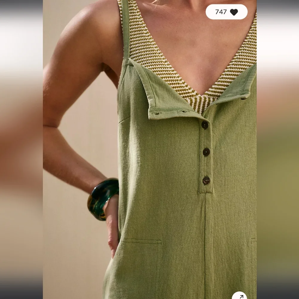 Free People Taro Romper in Green Eyes - Picture 4 of 4